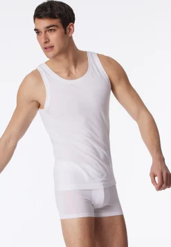 Shirt ärmellos weiß - Long Life Soft