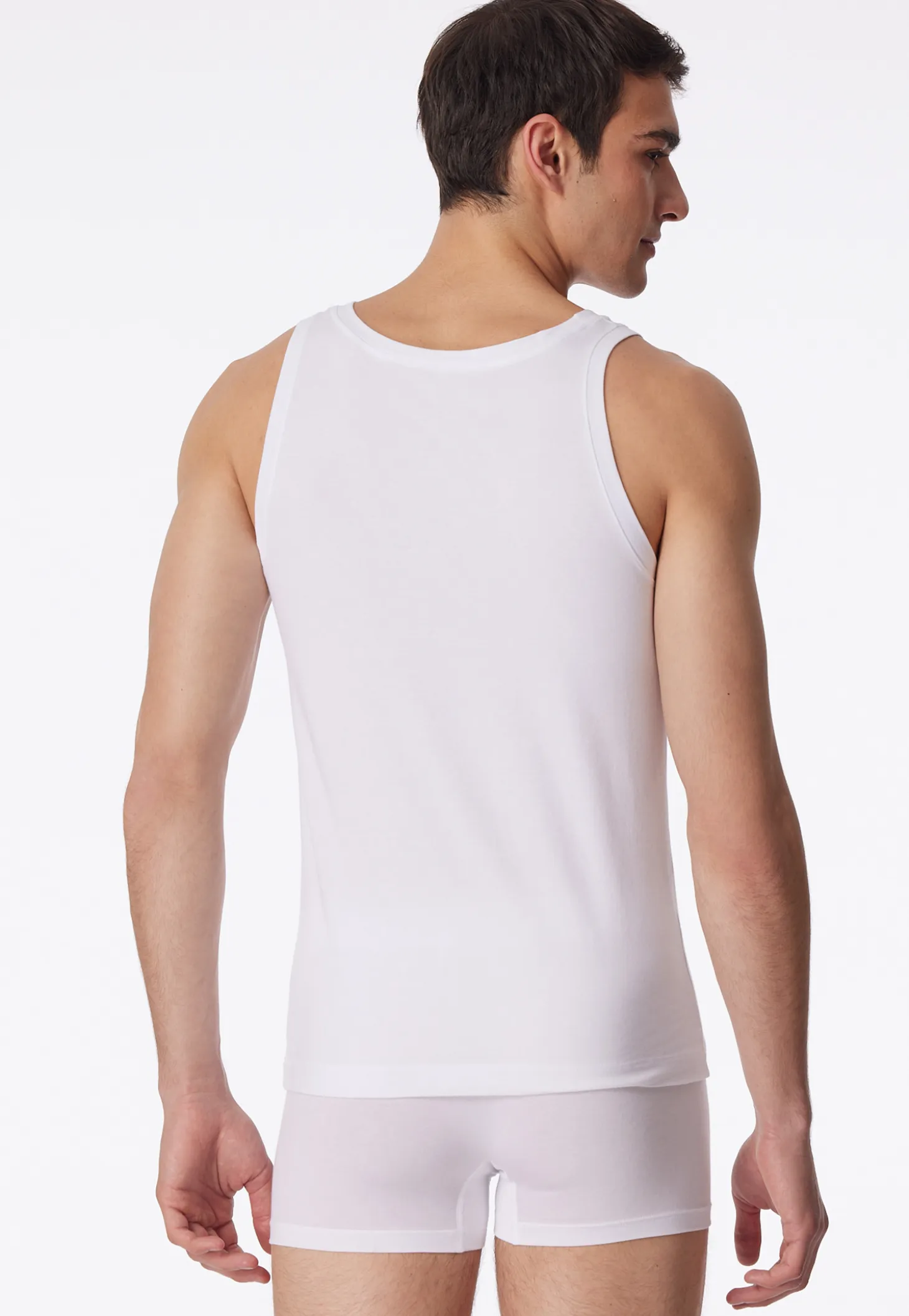 Shirt ärmellos weiß - Long Life Soft