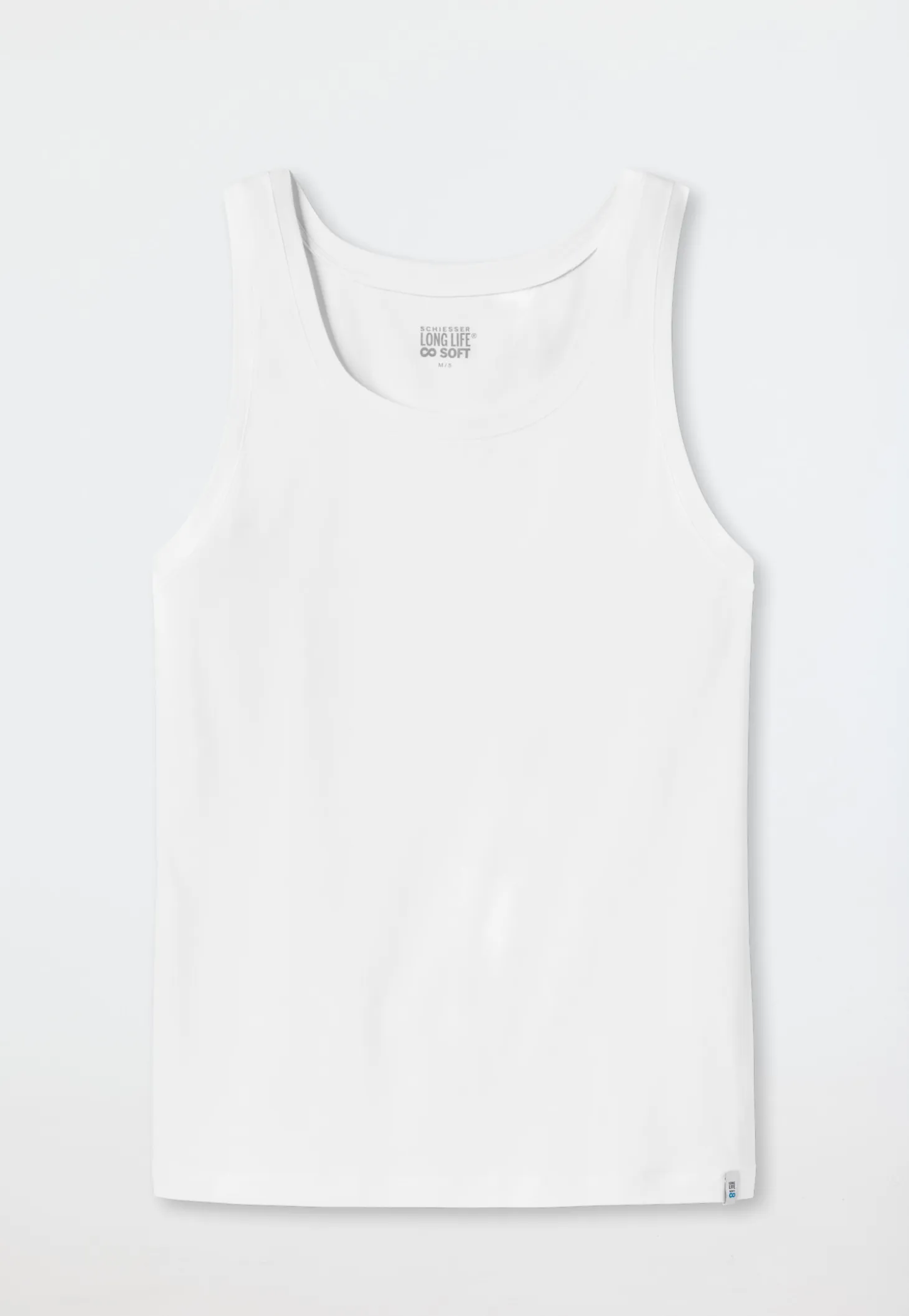 Shirt ärmellos weiß - Long Life Soft