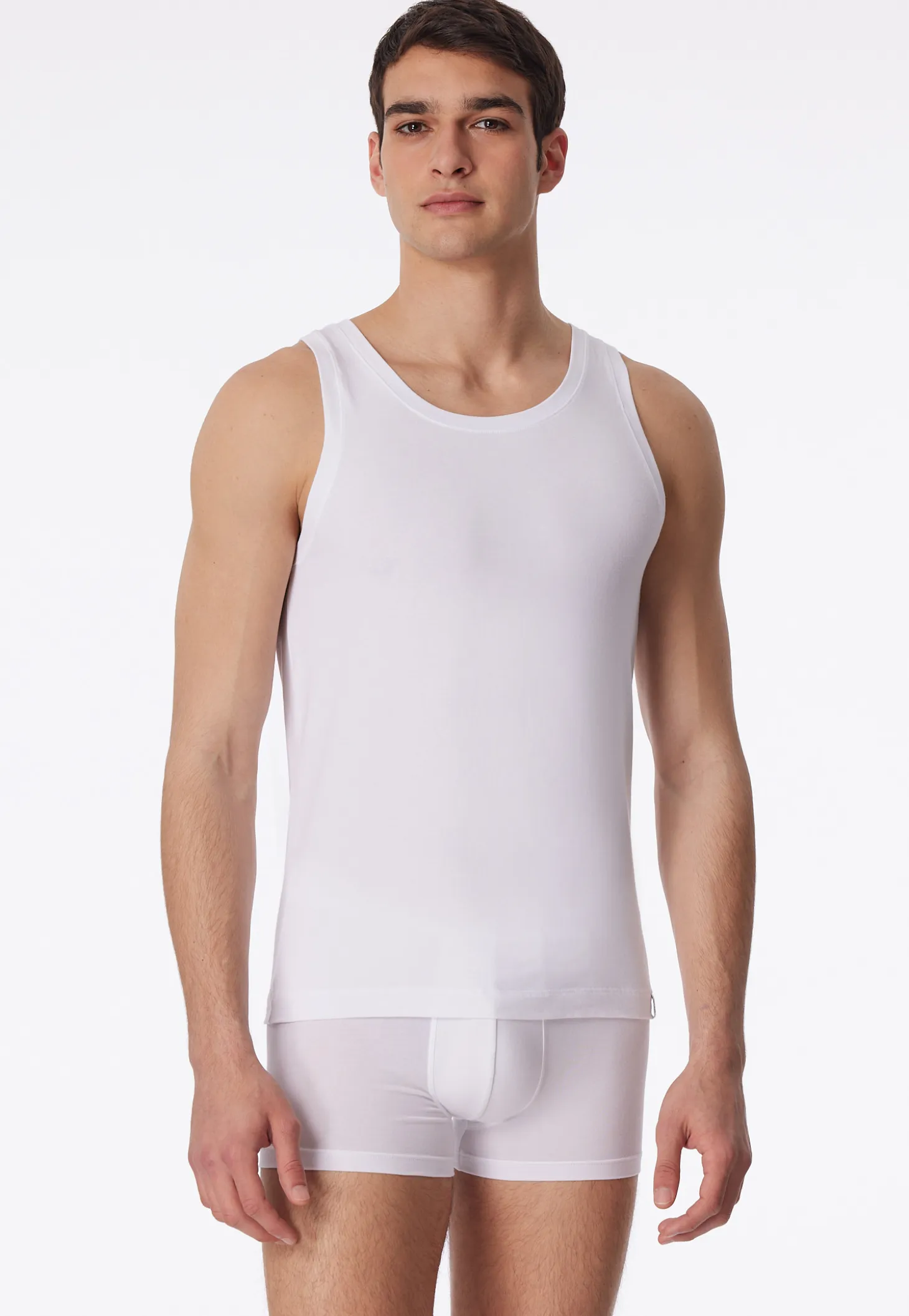 Shirt ärmellos weiß - Long Life Soft