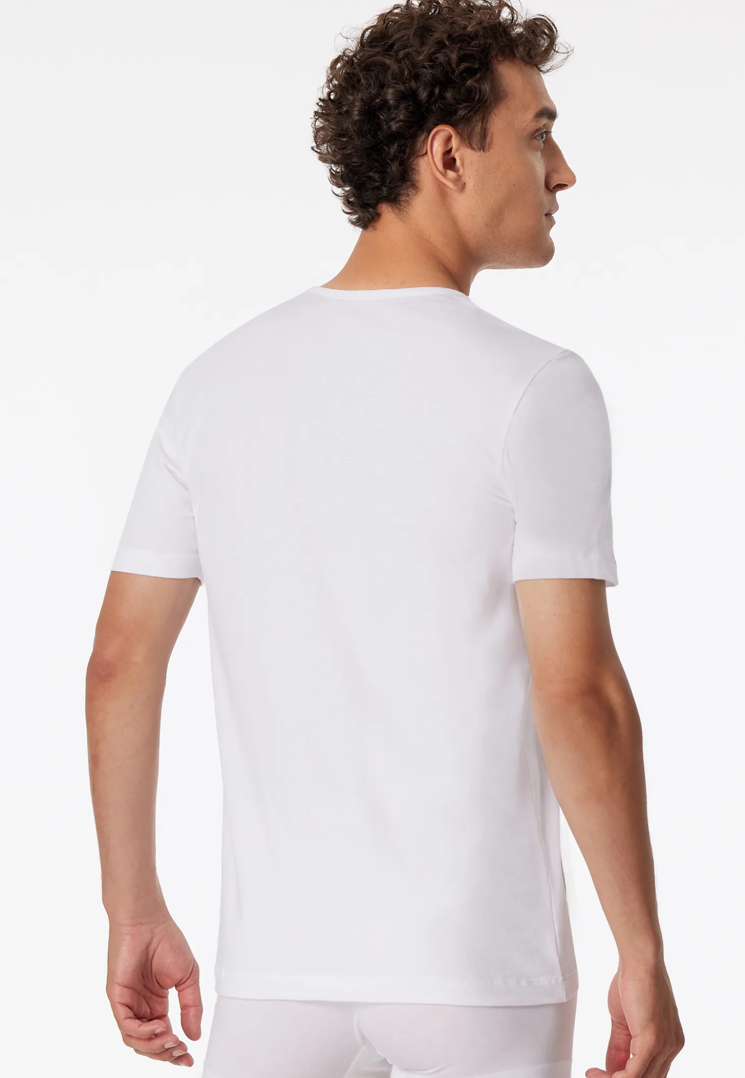 Shirts kurzarm 2er-Pack Rundhals weiß – 95/5