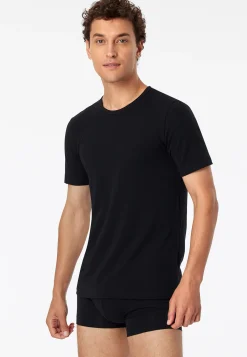 Shirts kurzarm 2er-Pack Rundhals schwarz - 95/5
