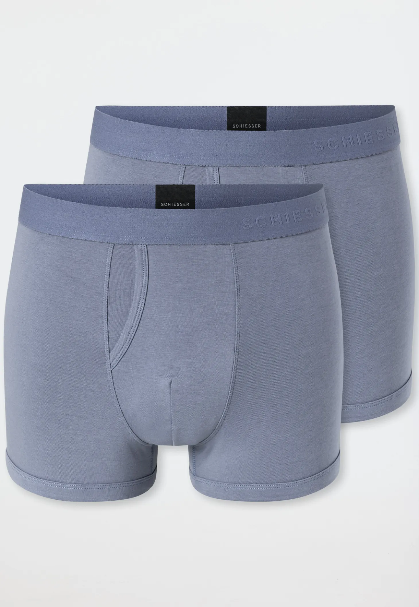 Shorts Doppelpack blaugrau - Rib Essentials