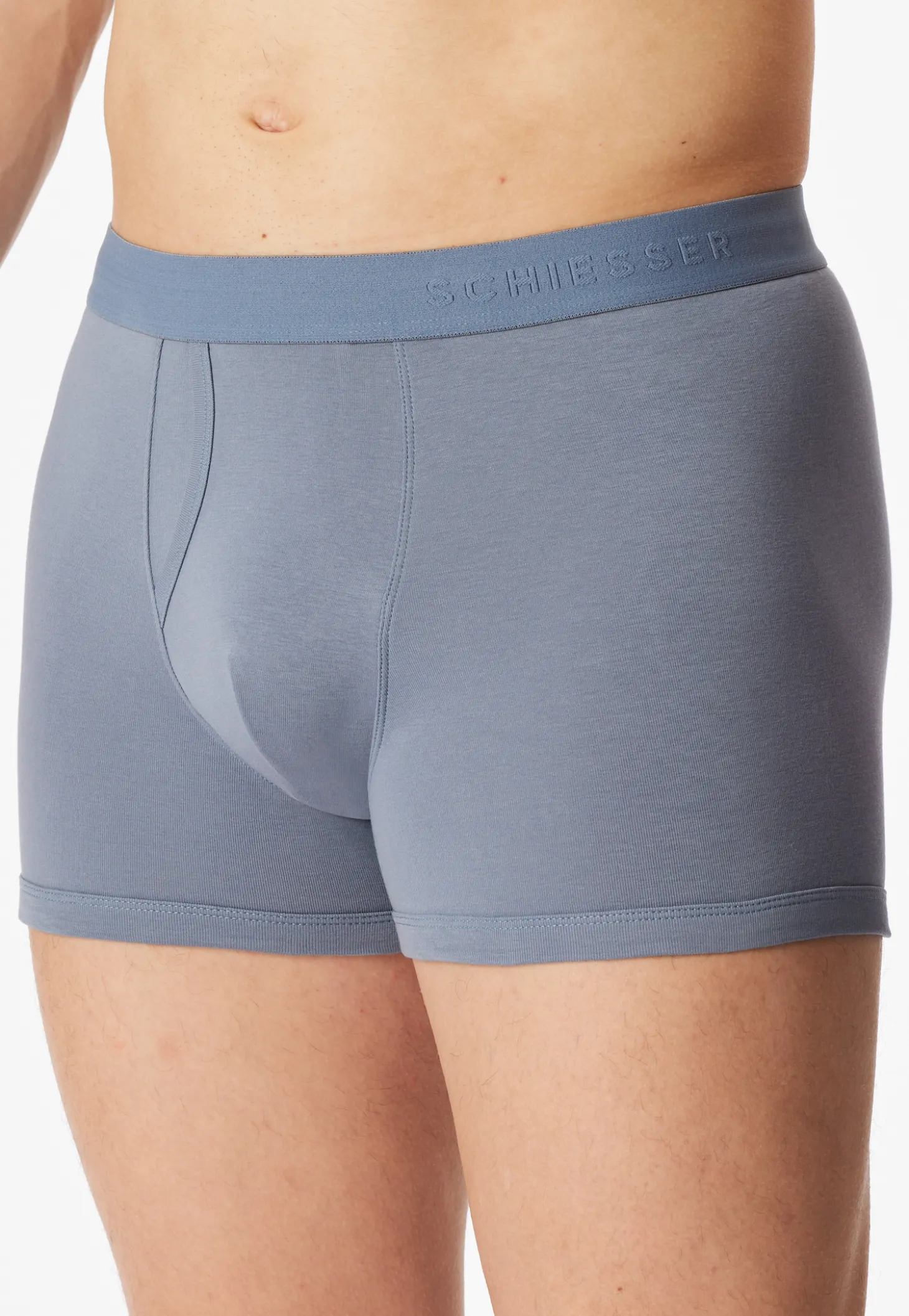 Shorts Doppelpack blaugrau - Rib Essentials