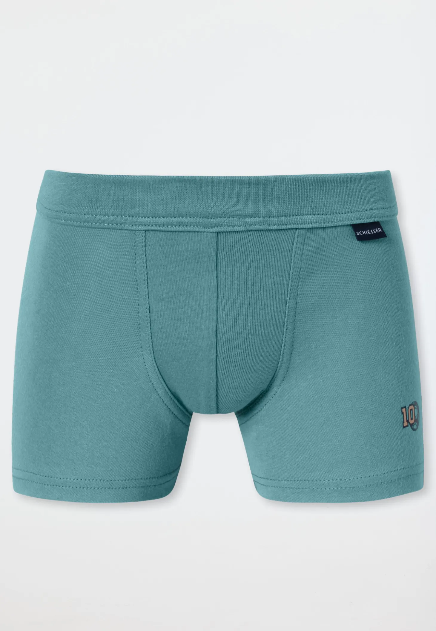 Shorts 2er-Pack grün - Fine Rib