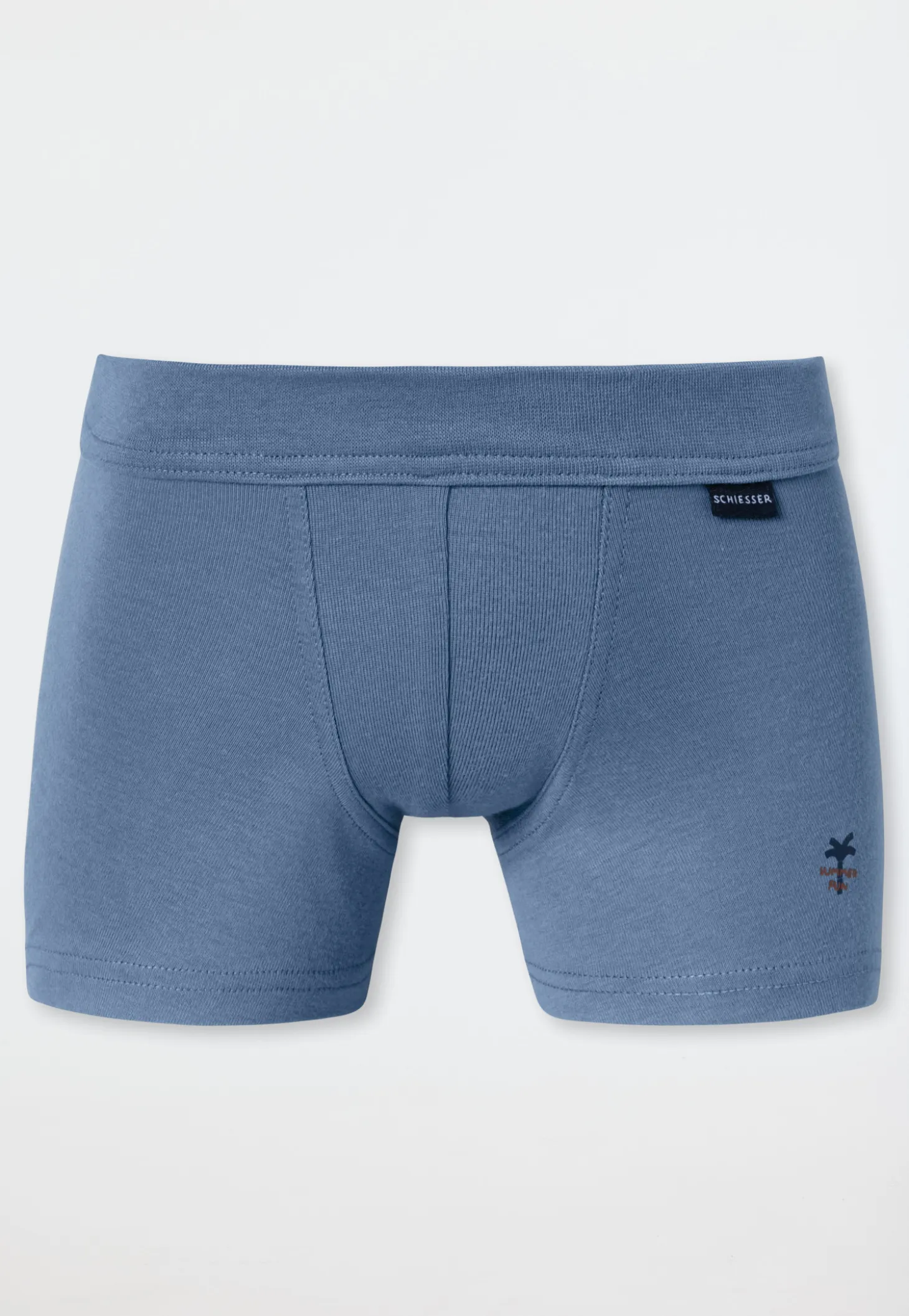 Shorts 2er-Pack jeansblau - Fine Rib