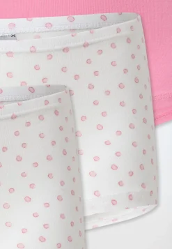 Shorts 3er-Pack Punkte weiß/rosa - 95/5