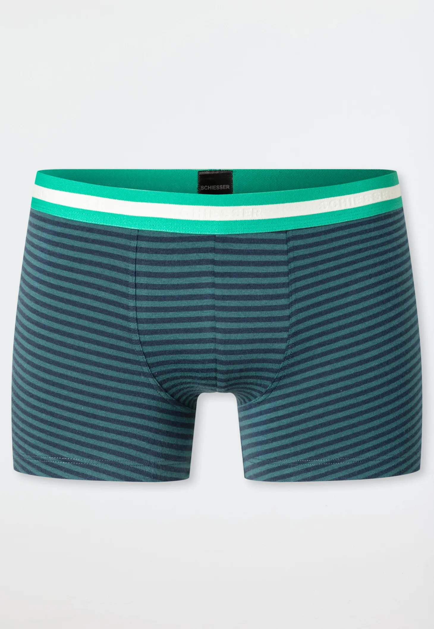 Shorts 3er-Pack Ringel dunkelblau/ grün - 95/5