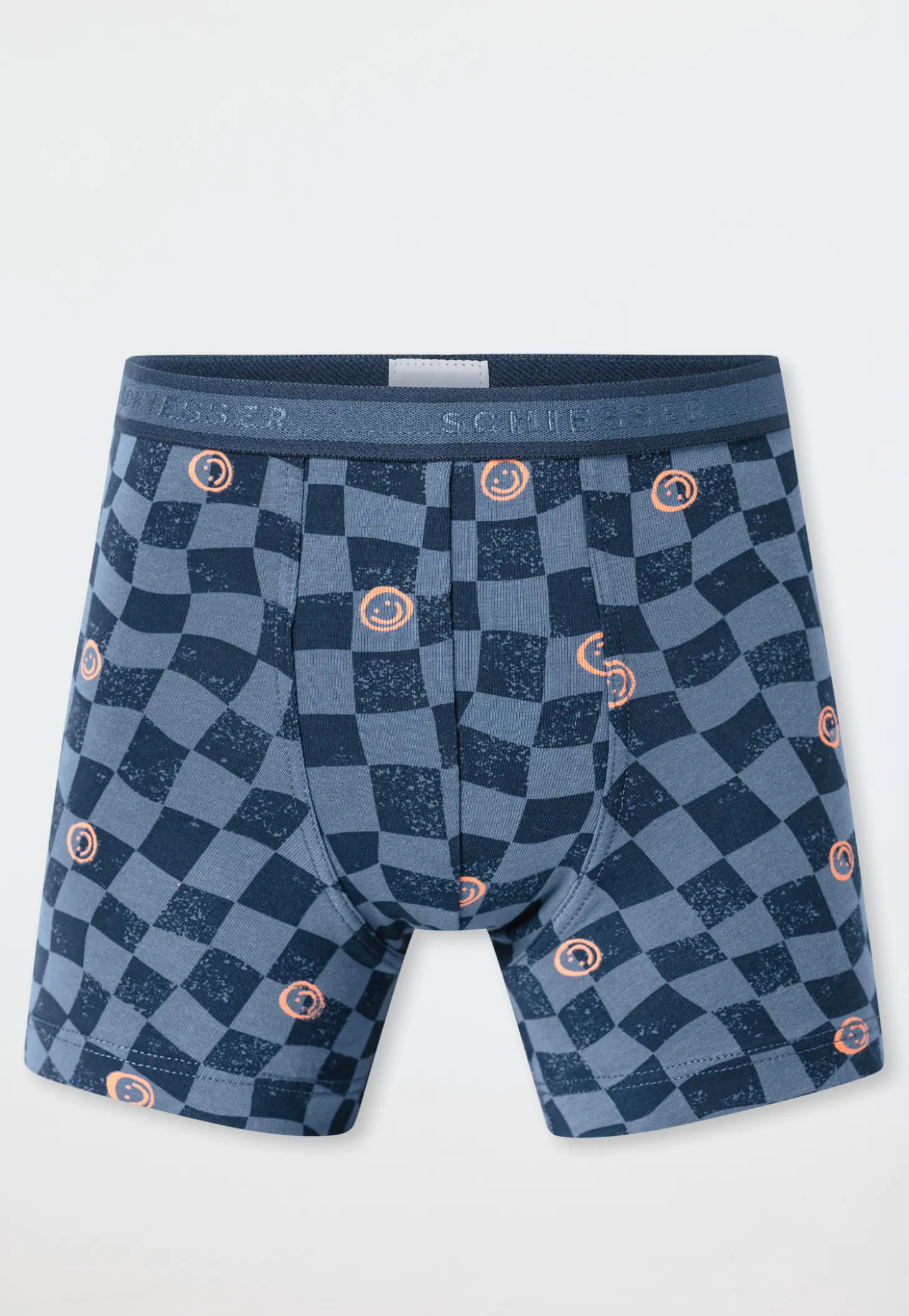 Shorts 3er-Pack Ringel Karos Smiley mehrfarbig - 95/5