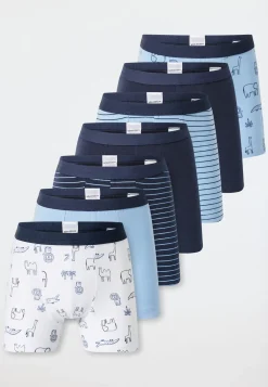 Shorts 7er-Pack Ringel Safari-Tiere mehrfarbig - 95/5