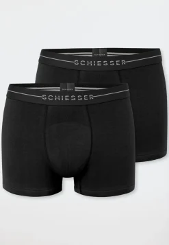 Shorts 2er-Pack schwarz - Cotton Flex