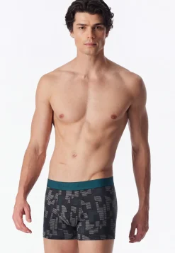 Shorts 5er-Pack schwarz/ grün gemustert - 95/5