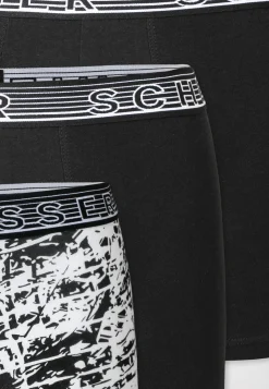 Shorts 3er-Pack schwarz/ schwarz-weiß gemustert - 95/5