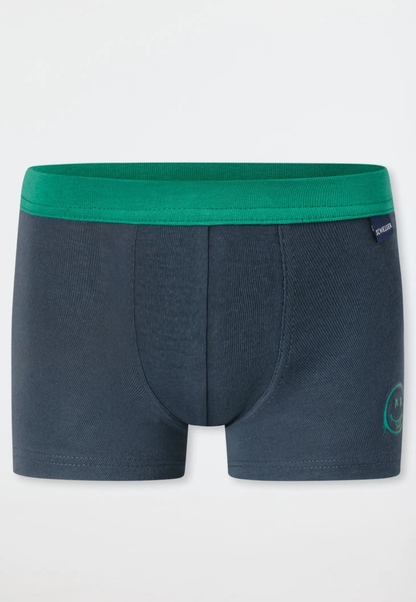 Shorts 2er-Pack Smiley dunkelblau - Fine Rib