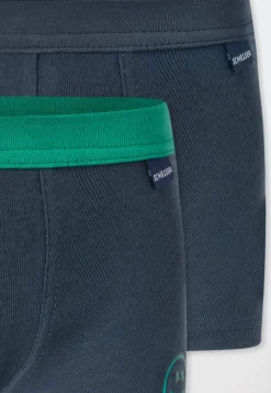 Shorts 2er-Pack Smiley dunkelblau - Fine Rib