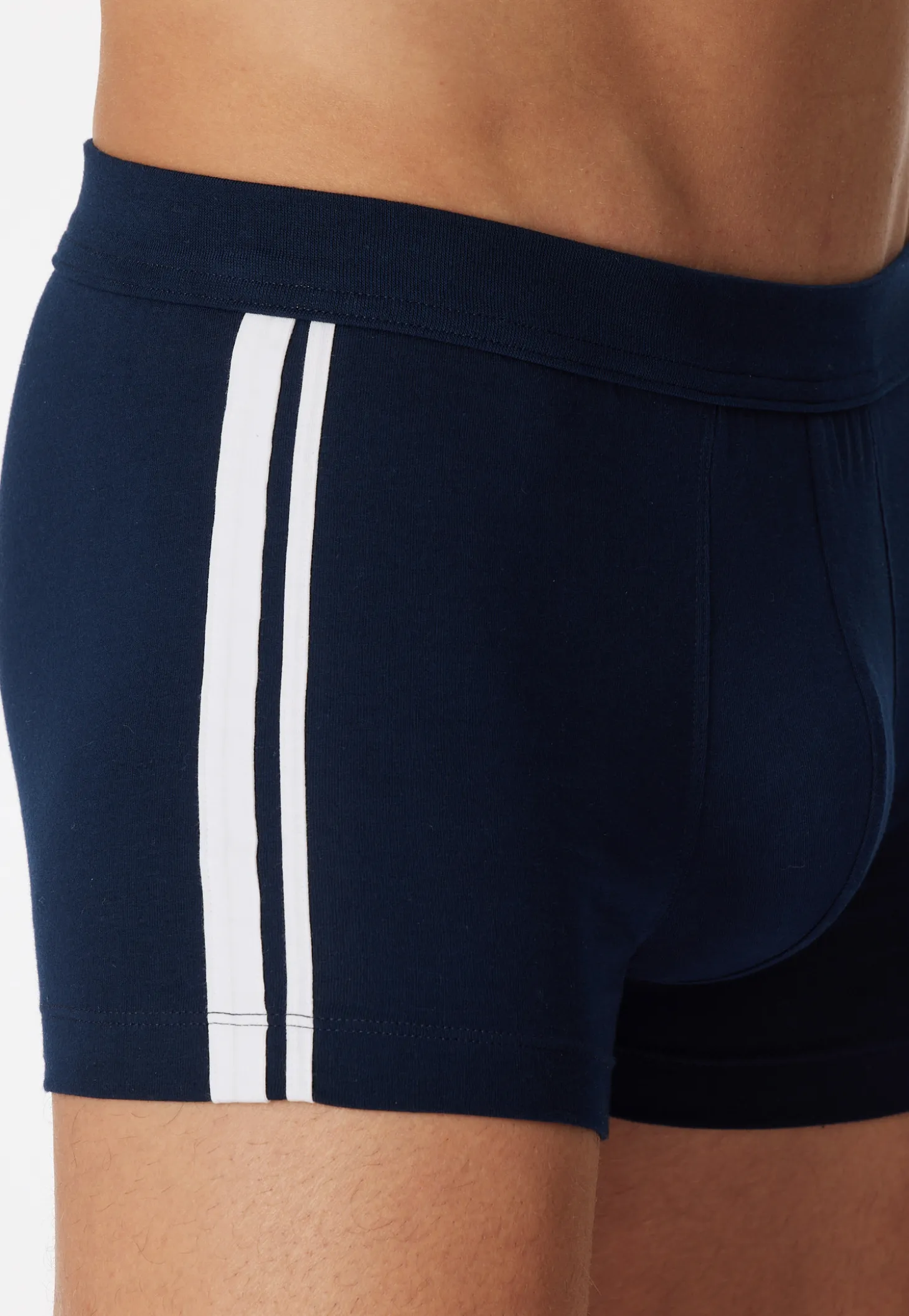 Shorts 3er-Pack Streifen dunkelblau - 95/5