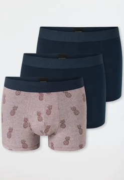 Shorts 3er-Pack uni/gemustert mehrfarbig - 95/5