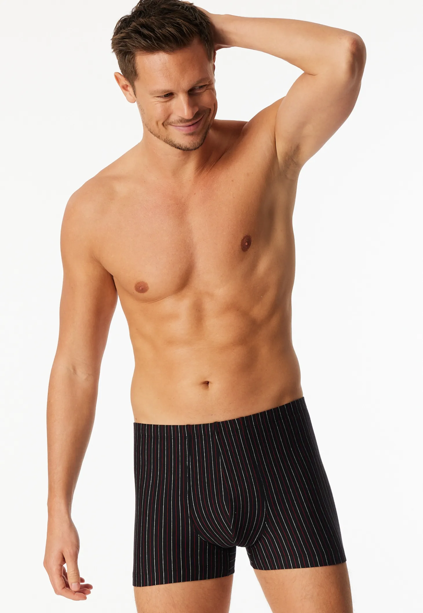 Shorts 3er-Pack uni/geringelt mehrfarbig - 95/5