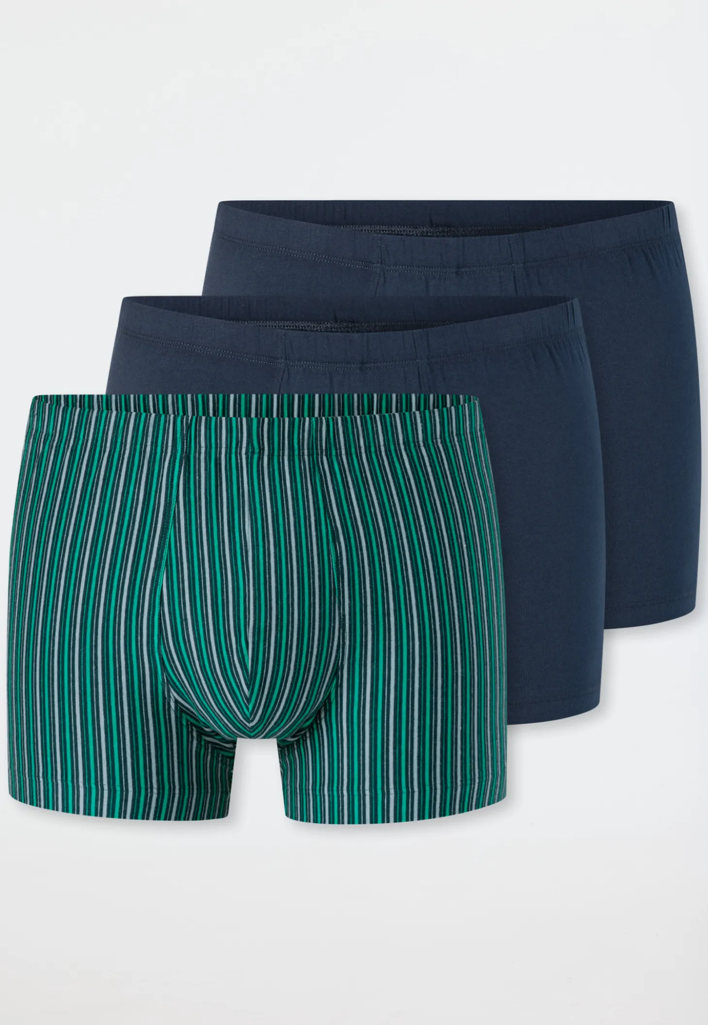 Shorts 3er-Pack uni/geringelt mehrfarbig - 95/5