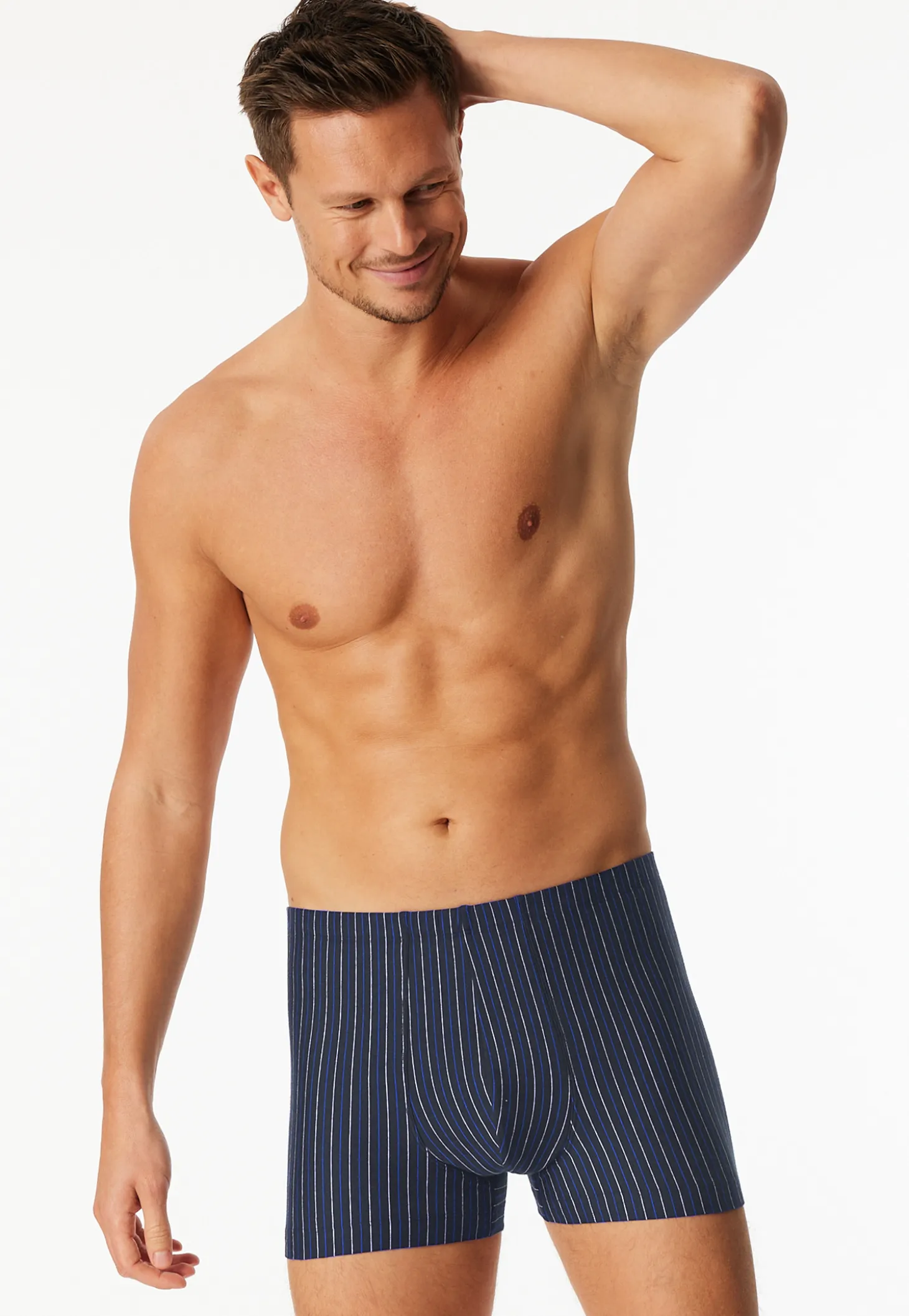Shorts 3er-Pack uni/geringelt mehrfarbig - 95/5