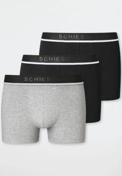 Shorts 3er-Pack Webgummibund schwarz/grau - 95/5