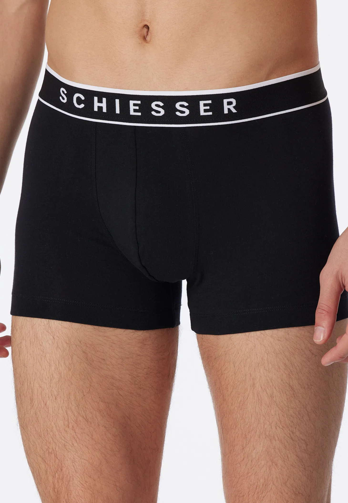 Shorts 3er-Pack Webgummibund schwarz - 95/5