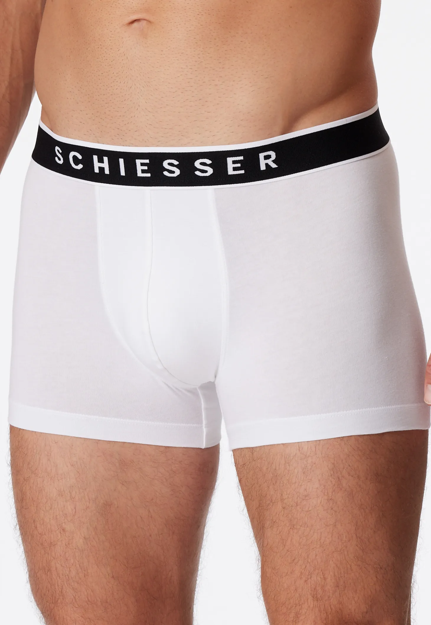 Shorts 3er-Pack Webgummibund weiß - 95/5