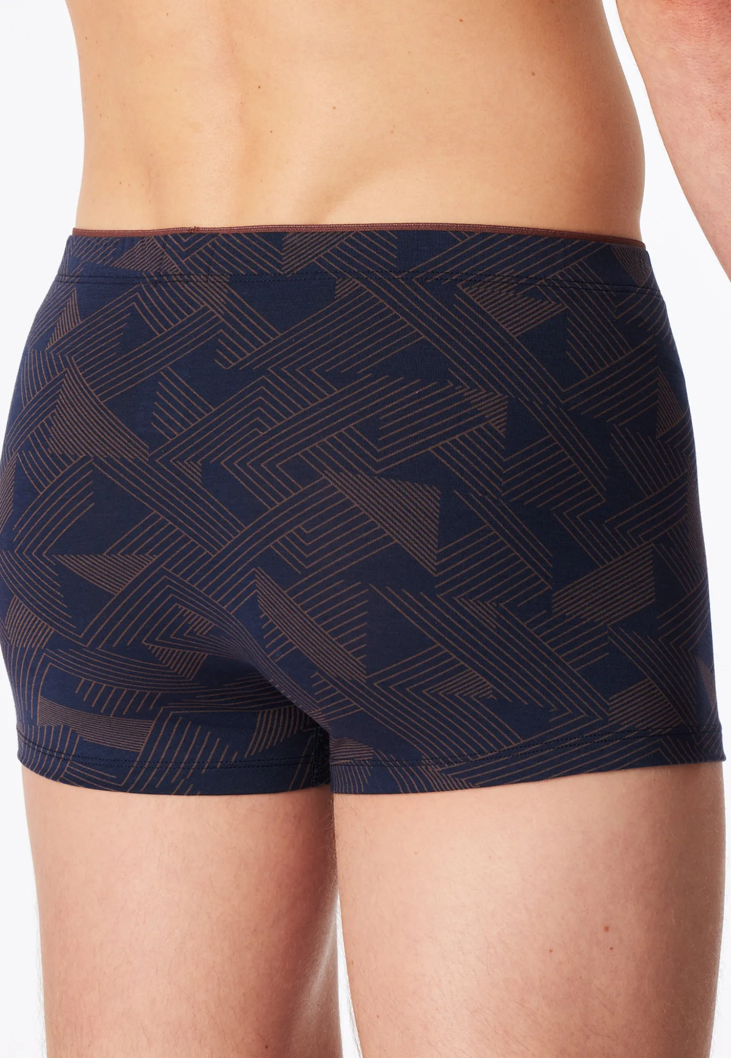 Shorts Modal gemustert braun - Long Life Soft
