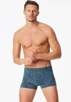 Shorts Modal gemustert grasgrün - Long Life Soft