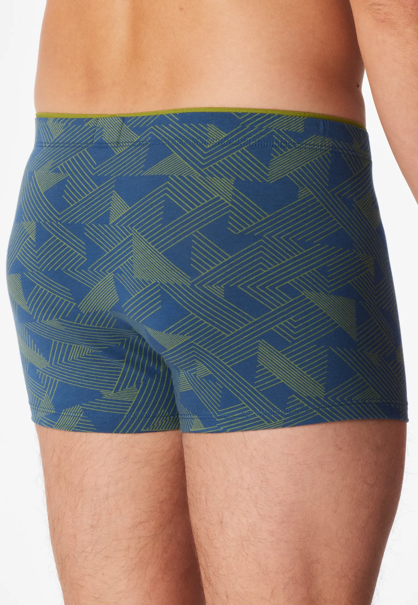 Shorts Modal gemustert grasgrün - Long Life Soft