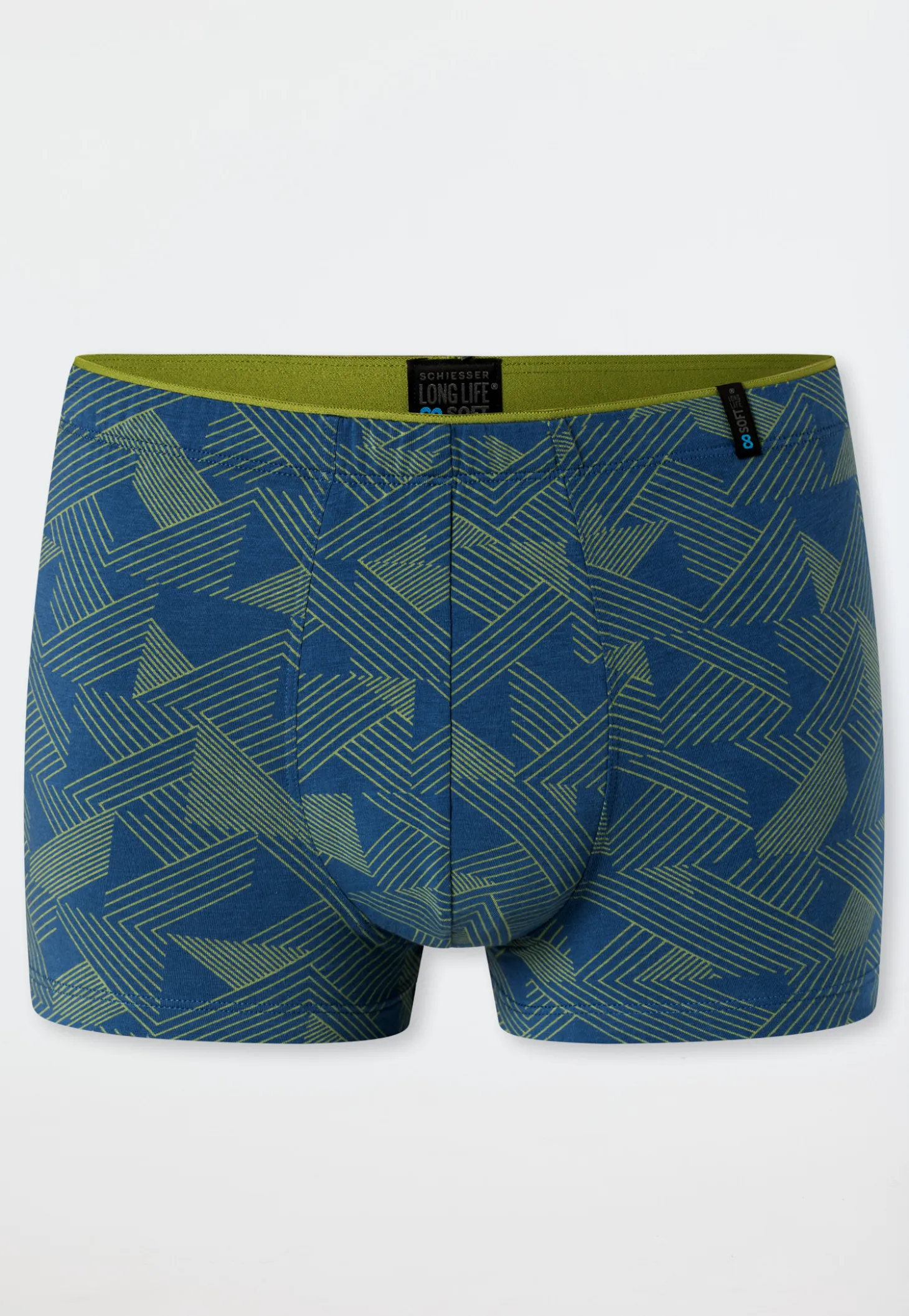 Shorts Modal gemustert grasgrün - Long Life Soft