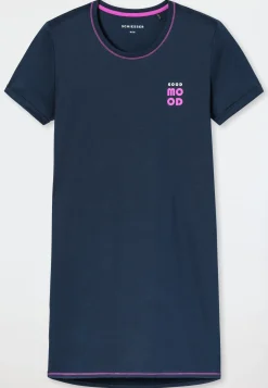 Sleepshirt kurzarm deep blue - Casual Essentials