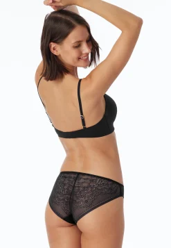 Slip Microfaser Spitze schwarz - Invisible Lace