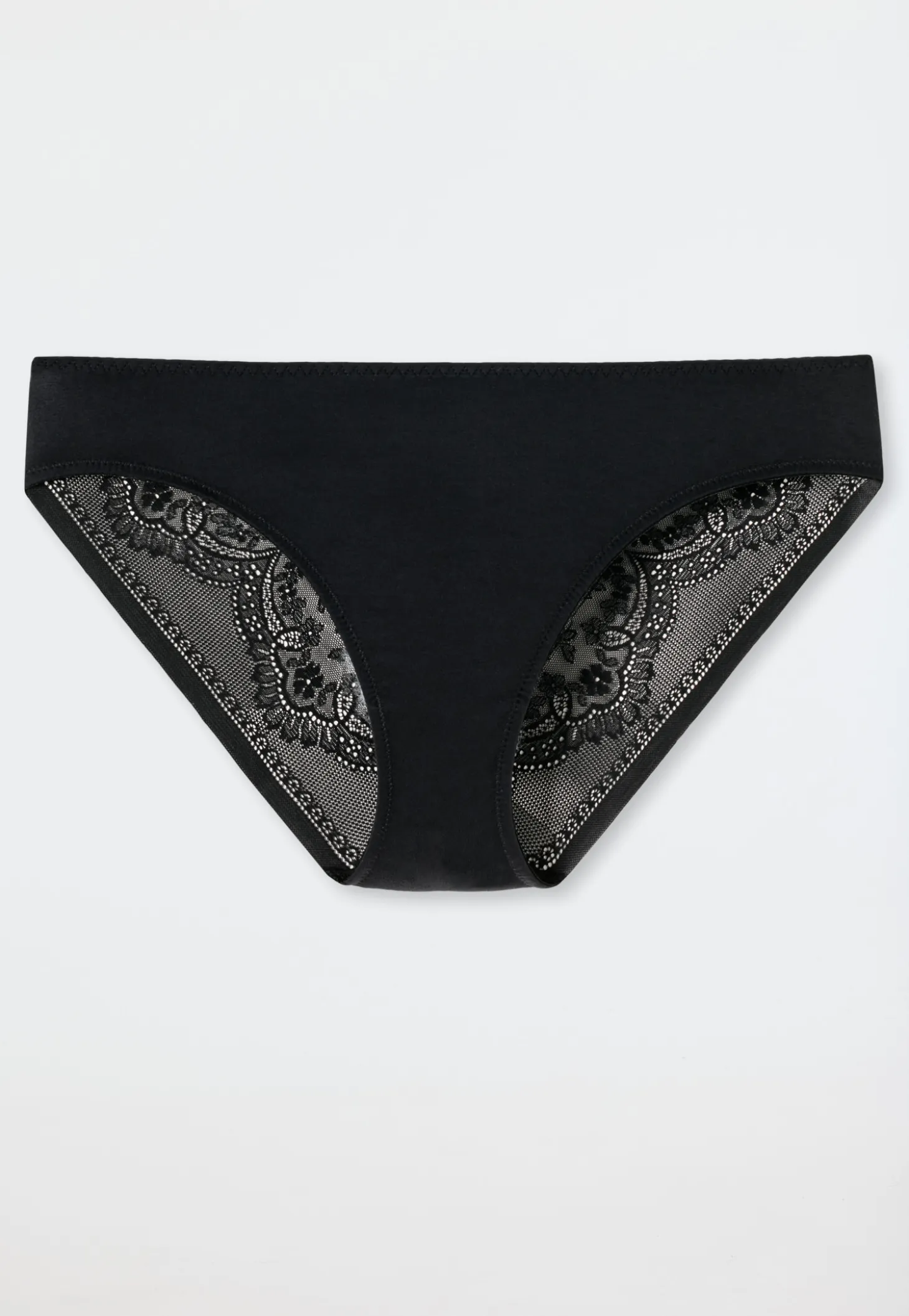 Slip Microfaser Spitze schwarz - Invisible Lace