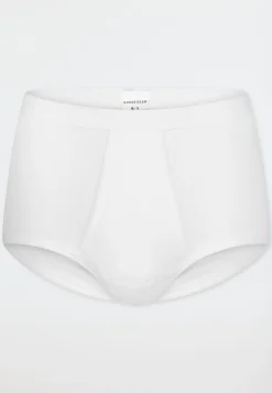 Slip mit Eingriff Doppelripp weiß - Original Classics
