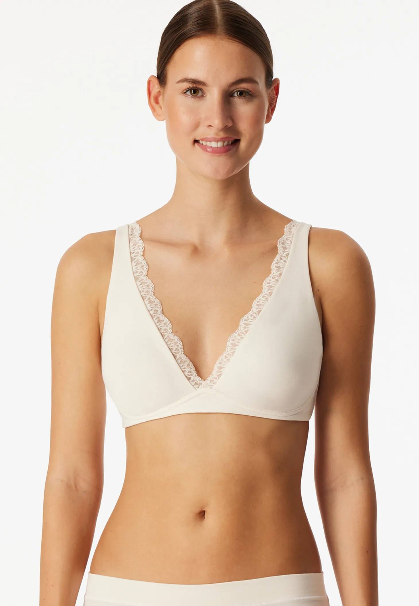 Soft-BH gemoldet ohne Bügel Spitze off-white - Unique Cotton