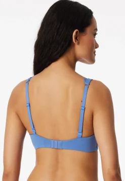 Soft-BH gemoldet ohne Bügel Spitze aqua - Unique Cotton