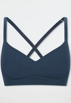 Soft BH mit Schale deep blue - Unique Cotton