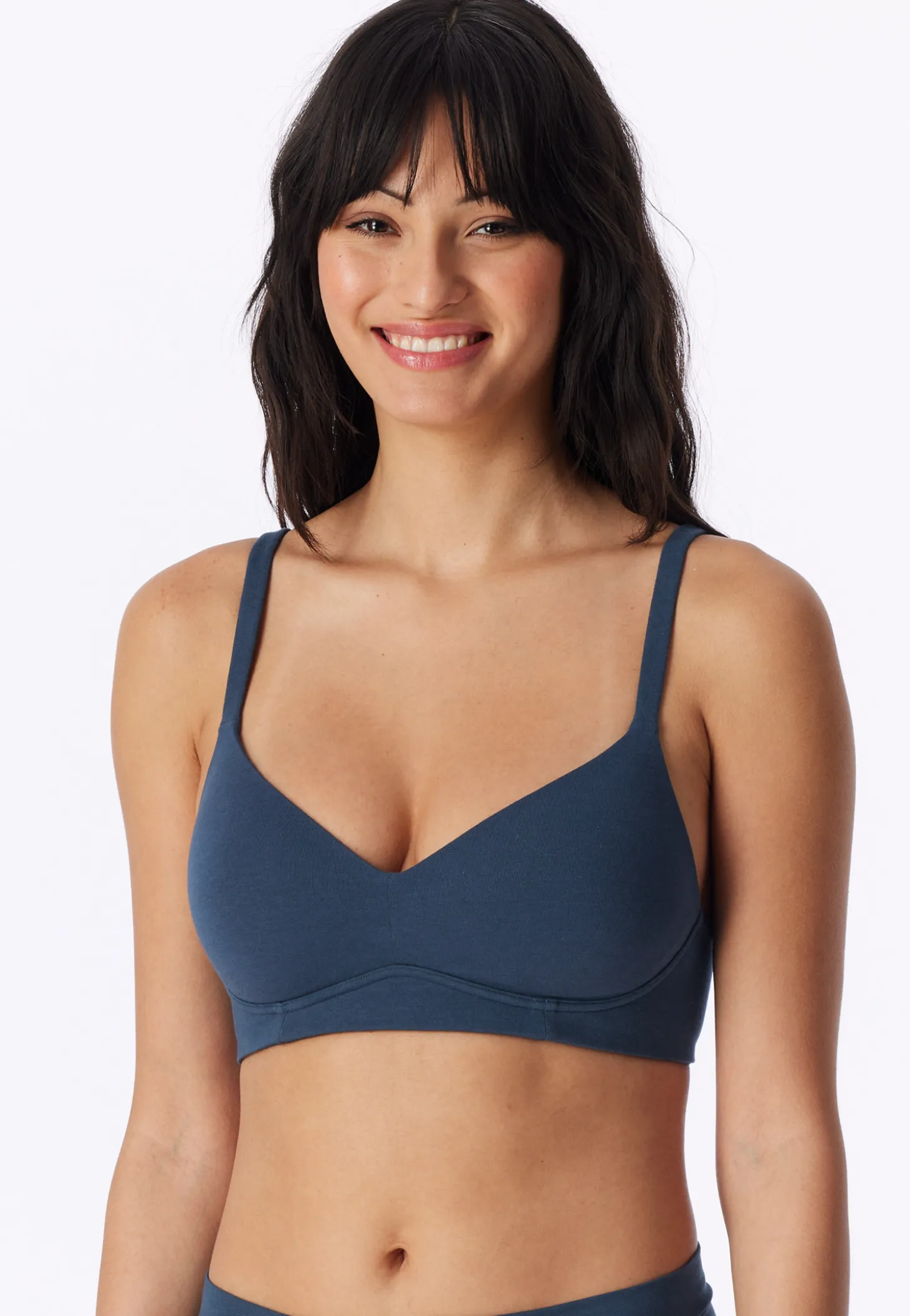 Soft BH mit Schale deep blue - Unique Cotton