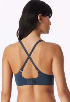 Soft BH mit Schale deep blue - Unique Cotton