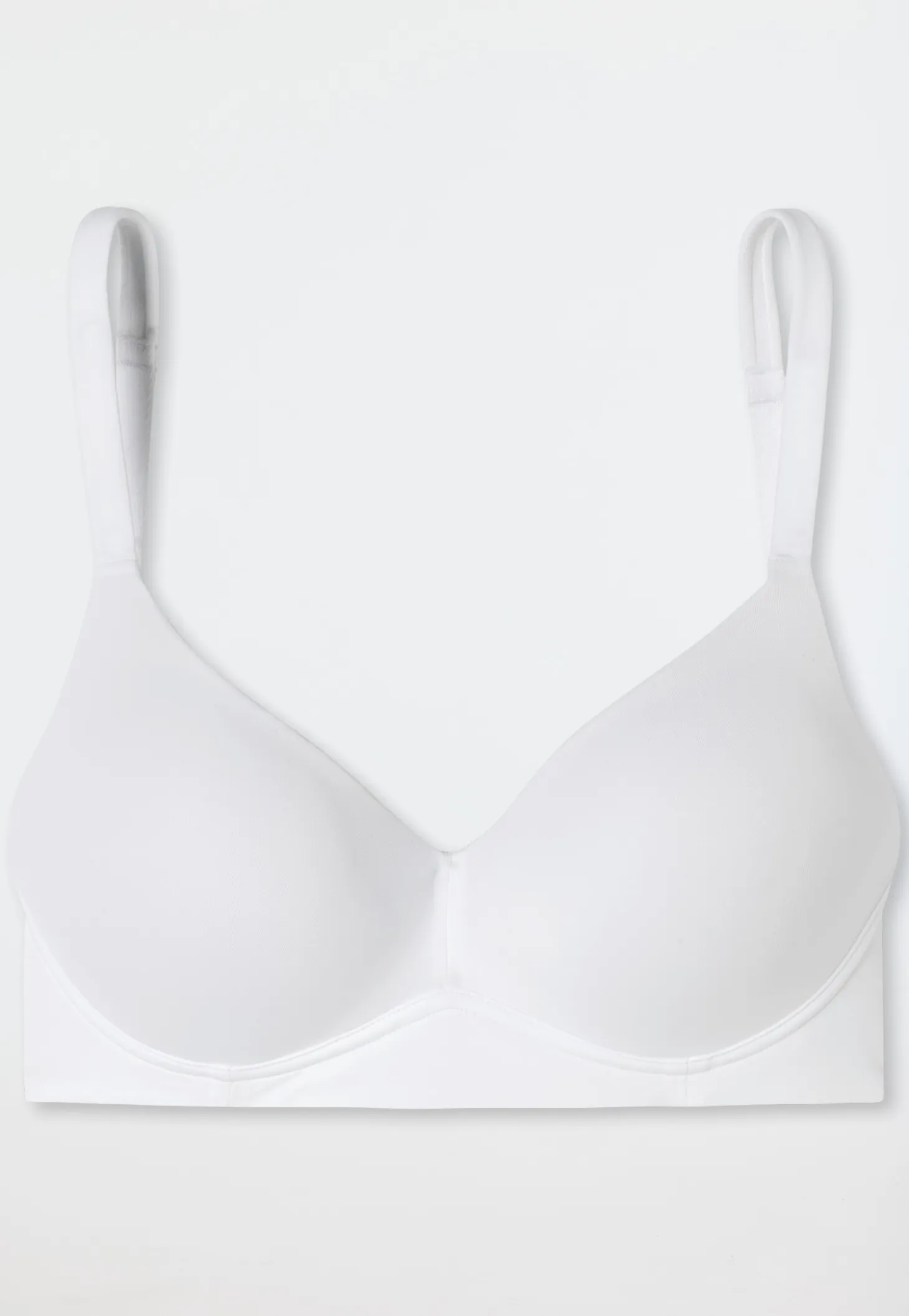 Soft-BH mit Schale und gleitenden Cups weiß - Unique Micro
