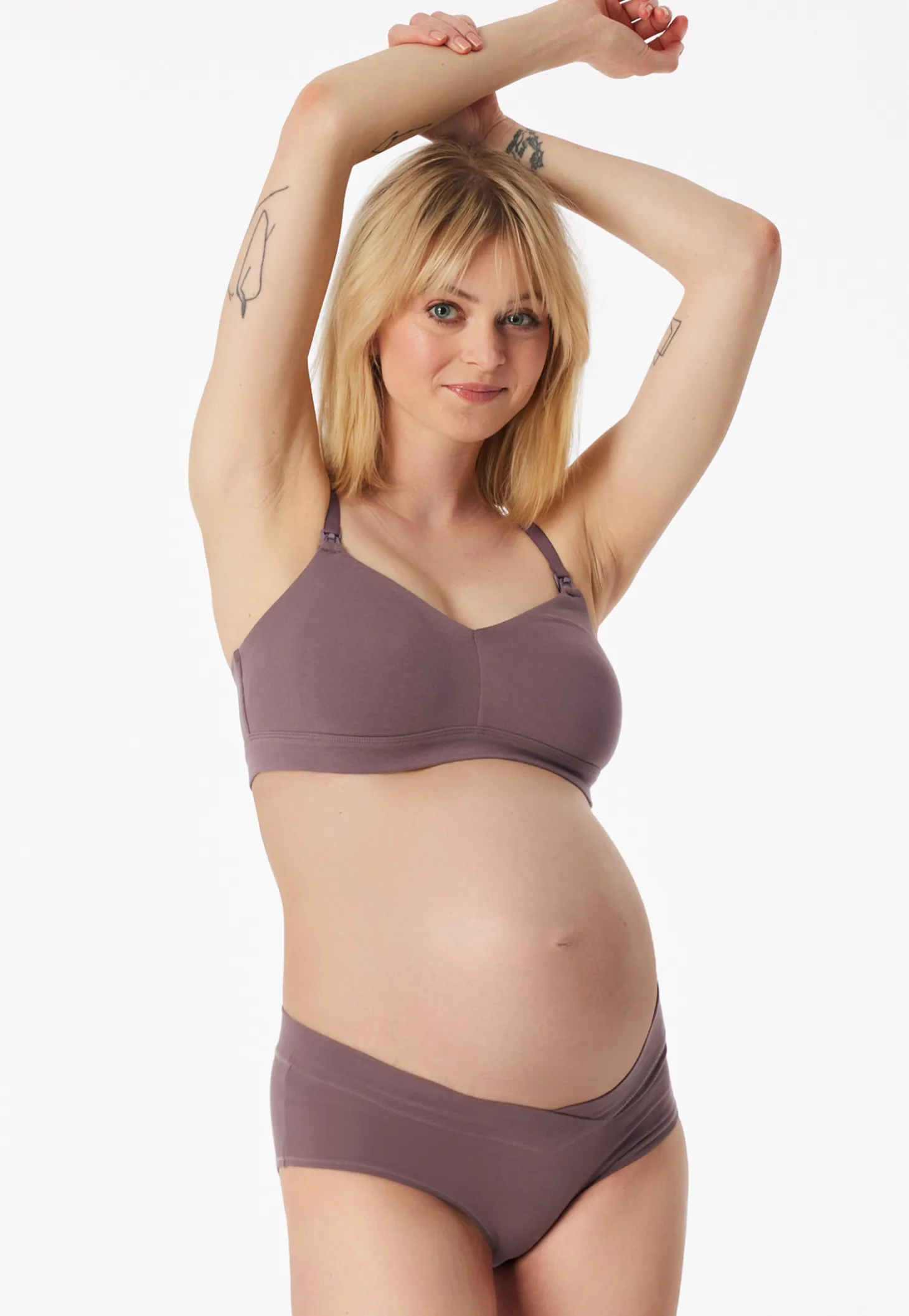 Soft-Bra Schwangerschaftswäsche mauve - Unique Maternity