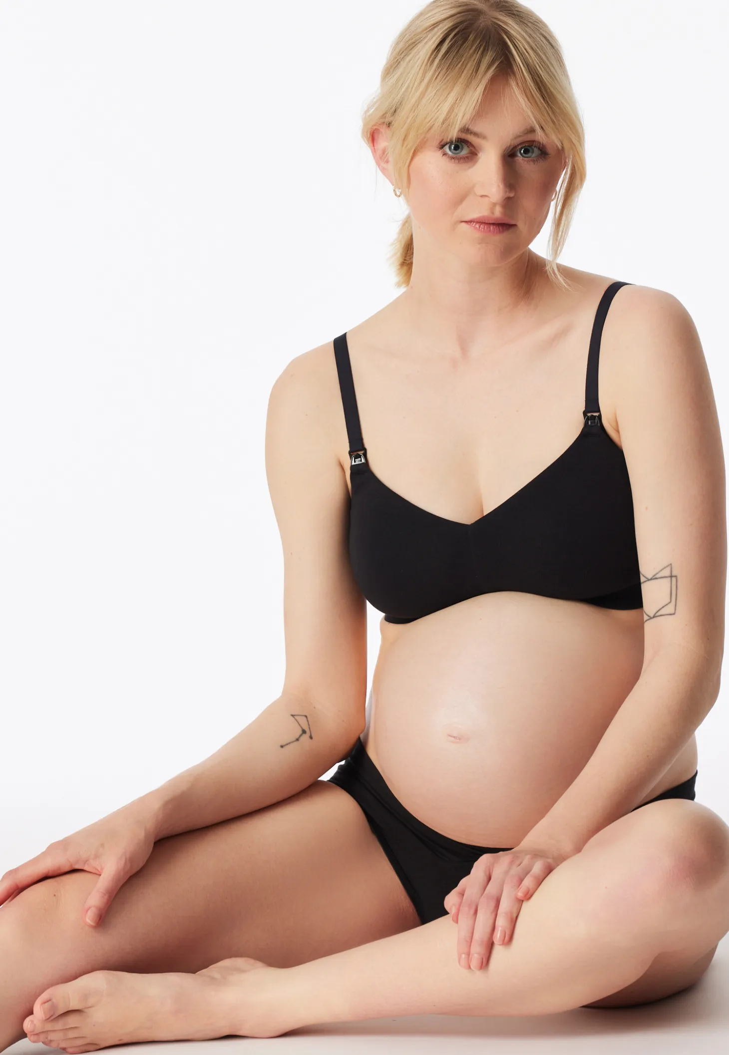 Soft-Bra Schwangerschaftswäsche schwarz - Unique Maternity
