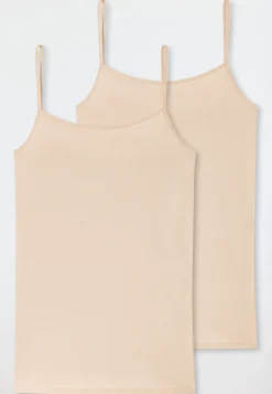 Spaghetti-Top 2er-Pack sand - 95/5