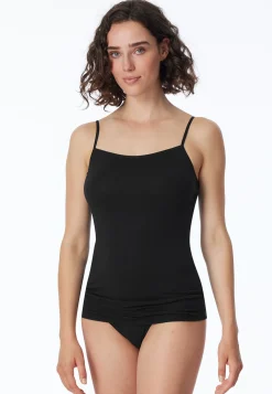 Spaghetti-Top 2er-Pack schwarz - 95/5
