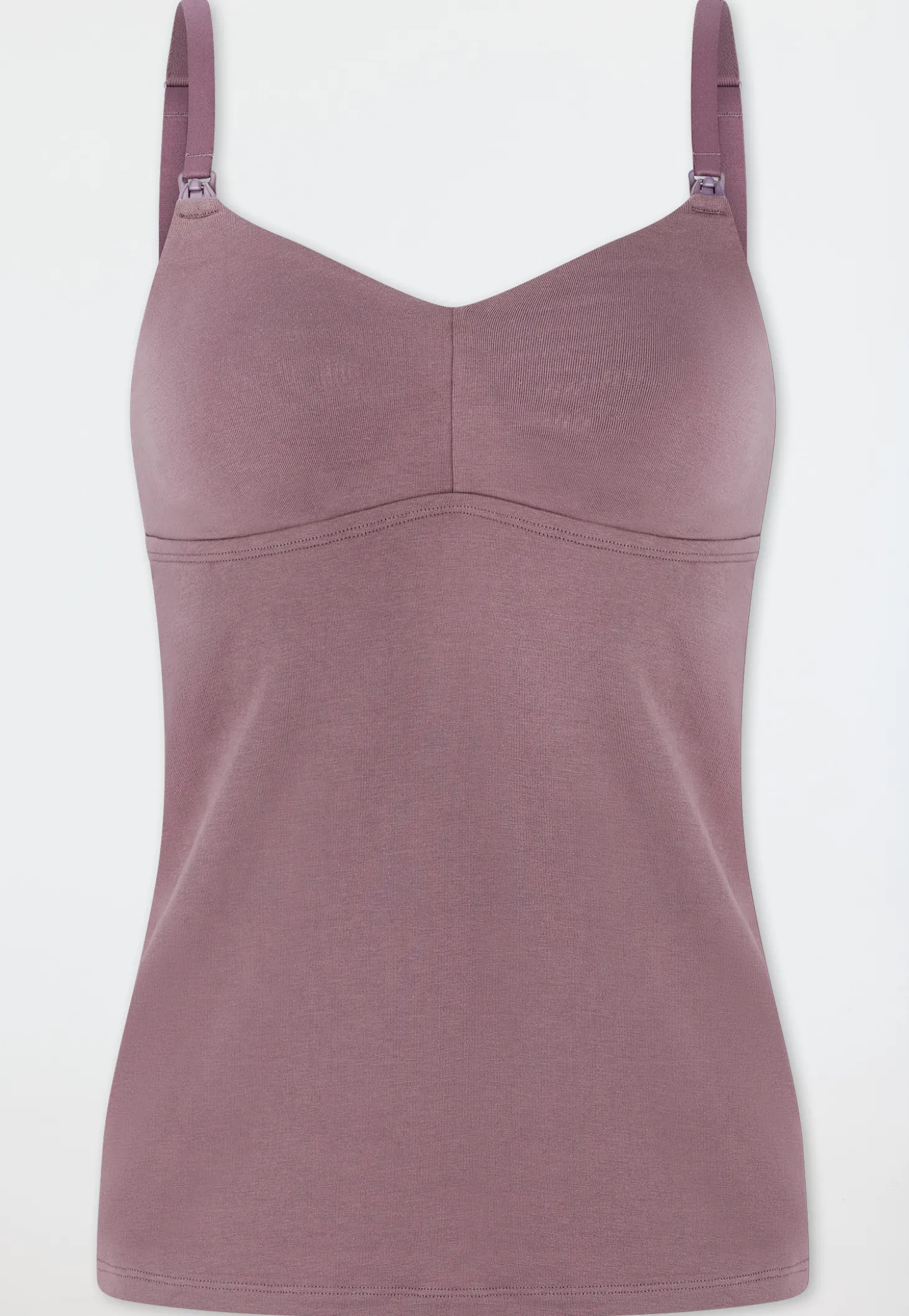 Spaghettitop Schwangerschaftswäsche mauve - Unique Maternity