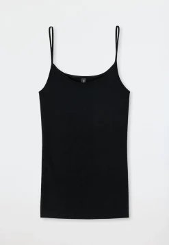 Spaghetti-Top schwarz - Luxury