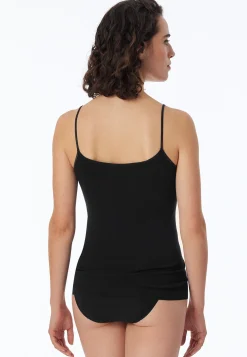 Spaghetti-Top schwarz - Luxury
