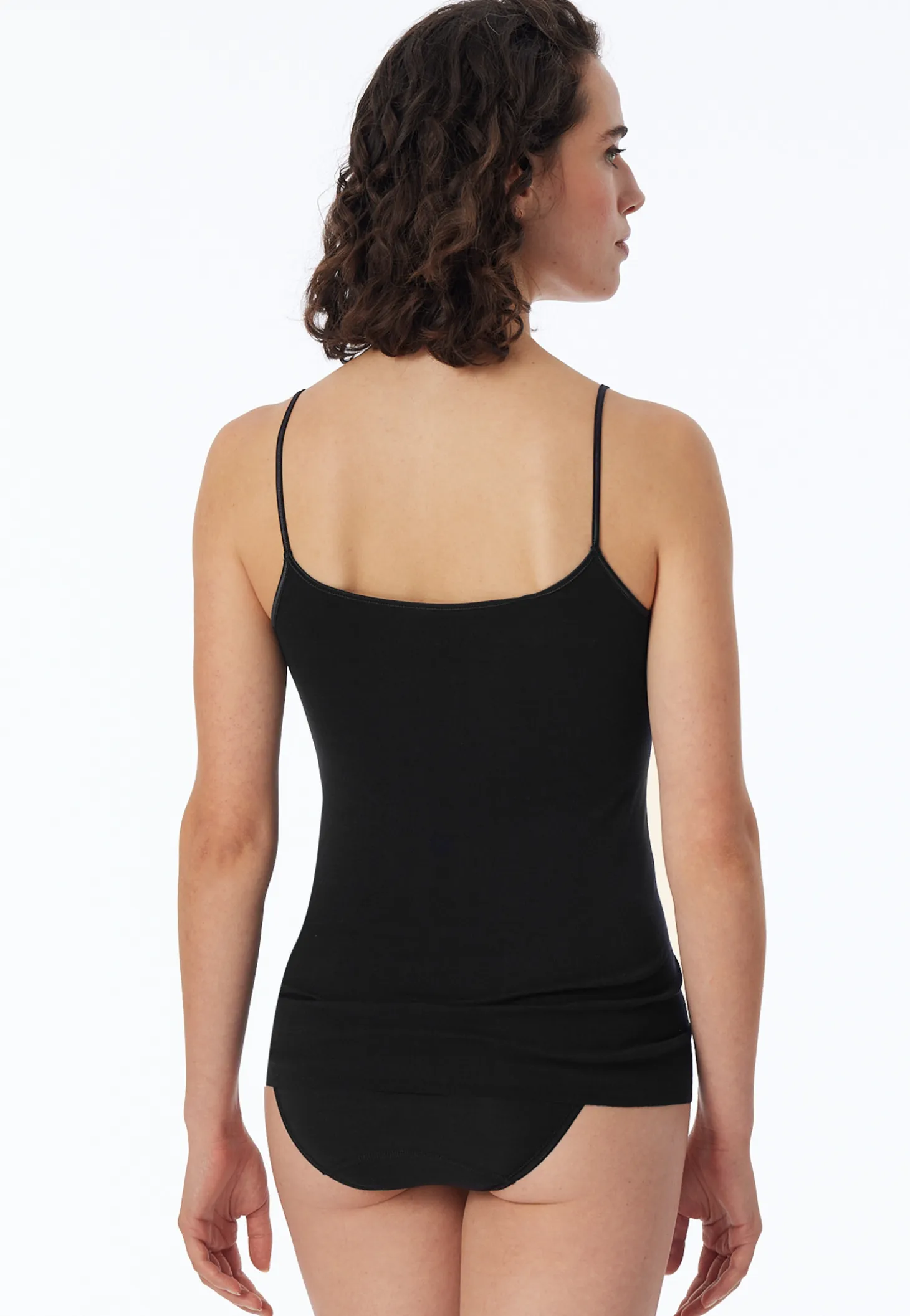 Spaghetti-Top schwarz - Luxury