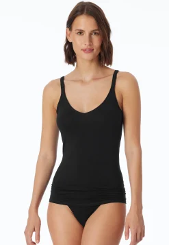 Spaghetti-Top schwarz - Personal Fit